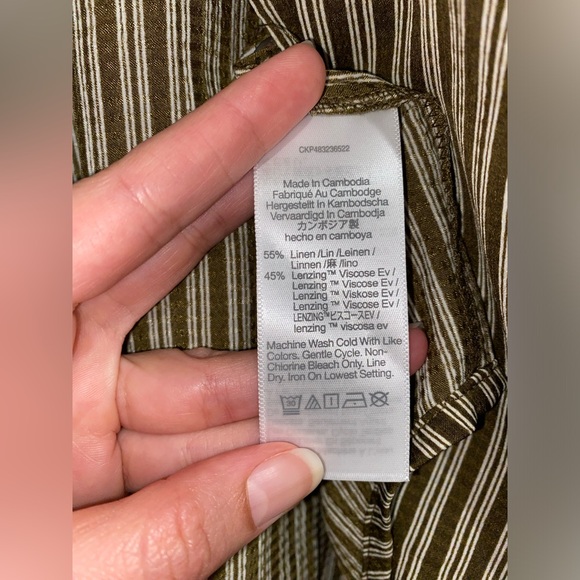 MADEWELL Resort Long-Sleeve Shirt in Stripe Seersucker (L) - Picture 7 of 7